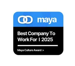 Maya Best Company to Work For 2025 award badge