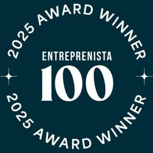 2025 Entreprenista 100 award badge